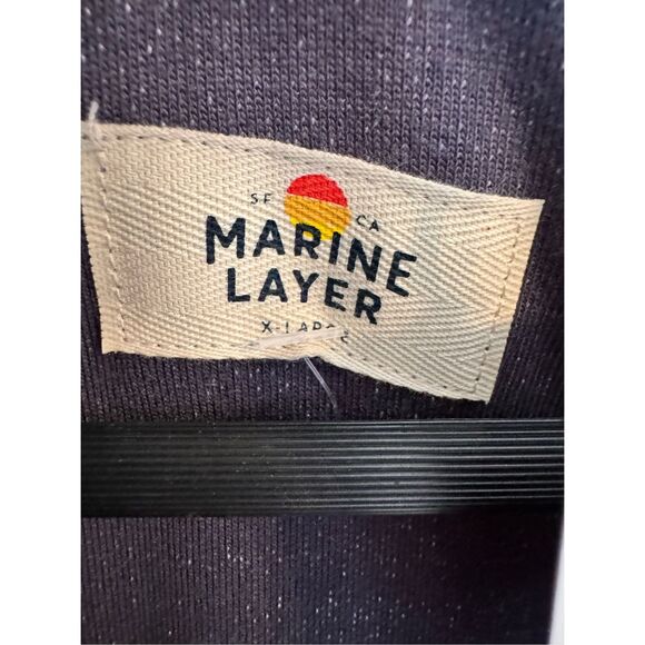 Tuckernuck - Marine Layer NWT Men’s Clayton Textured Pullover in India Ink Size - Picture 5 of 8